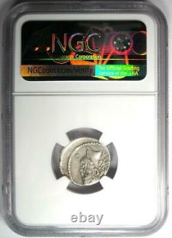 Roman Brutus Ar Denarius Silver Coin 54 Av. J.-c. (issue As Moneyer) Certifié Ngc Vf