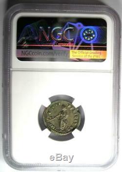 Roman Caracalla Ar Denarius Argent Monnaie 198-217 Ad Certifié Ngc Ua Condition