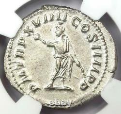 Roman Caracalla Ar Double Denarius Silver Coin 198-217 Ad Certifié Ngc Au