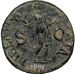 Roman Coin Claudius/ Libertas 41-54 Ad Æ As Ngc Très Beau