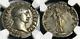 Roman Coin Trajan /victoire Iii 98-117 Argent Denarius Ngc Très Beau