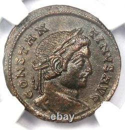 Roman Constantine I Bi Nummus Ae3 Pièce (307-337 Ad) Certifiée Ngc Ms (unc)