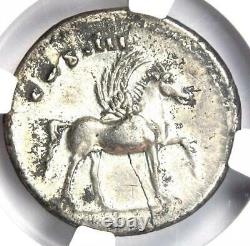 Roman Domitian Ar Denarius Argent Pegasus Coin 81-96 Ad Certifié Ngc Xf (ef)