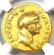Roman Domitien Or Av Aureus Coin 81-96 Certifié Ngc Vg (very Good)