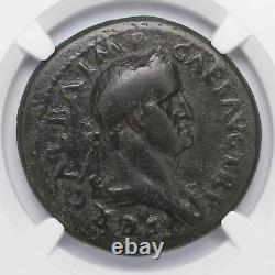 Roman Empire Ae Sestertius Galba 68 Ad Ngc F 5/4