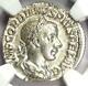 Roman Gordian Iii Ar Denarius Coin 238-244 Ad Ngc Ms (unc) Condition