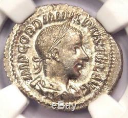 Roman Gordien III Ar Denier 238-244 Ad Coin Ngc Ms (unc) Condition