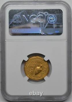 Roman Impératoire Jules César 44bc Av Aureus Gold Coin Ngc Anciens Xf