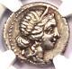 Roman Jules César Ar Denarius Argent Monnaie 48 Bc Vénus, Aeaneas Ngc Xf Choix