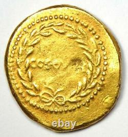 Roman Julius Caesar Gold Av Aureus Coin (44 Av. J.-c.) Ngc Choice Vf (certificat)