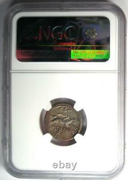 Roman L. C. Piso Frugi Ar Denarius Coin 90 Bc Certifié Ngc Choice Vf