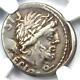 Roman L. Calp Piso Caesoninus Ar Denarius Silver Coin 100 Bc Certifié Ngc Vf