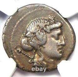 Roman L. Cassius Qf. Longinus Ar Denarius Coin 78 Bc Certifié Ngc Choice Vf