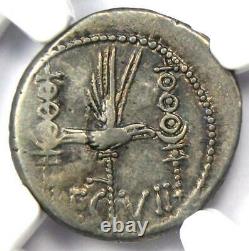 Roman Marc Antony Ar Denarius Argent Galley Coin 30 Bc Ngc Choice Vf (très Fin)
