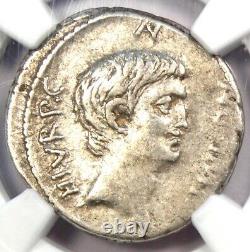 Roman Marc Antony Ar Denarius Silver Coin 41 Bc Certifié Ngc Vf (très Beau)