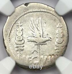 Roman Marc Antony Ar Denarius Silver Galley Coin 30 Bc Certifié Ngc Amende
