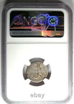 Roman Marc Antony Ar Denarius Silver Galley Coin 30 Bc Certifié Ngc Vf