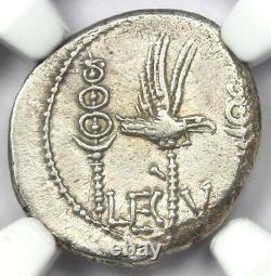 Roman Marc Antony Ar Denarius Silver Galley Ship Coin 32 Bc Ngc Xf (ef)
