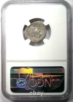 Roman Marc Antony Ar Denarius Sol Coin 42 Bc Certifié Ngc Vf (très Fine)