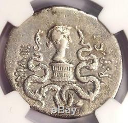 Roman Marc Antony Et Octavia Ar Cistophorus Coin 39 Av. Certifié Ngc Choix Vf