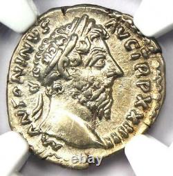 Roman Marcus Aurelius Ar Denarius Argent Pièce 161-180 Ad Ngc Choice Xf
