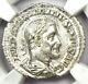 Roman Maximinus I Ar Denarius Coin 235-238 Ad Ngc Ms (unc) Condition