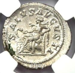 Roman Maximinus I Ar Denarius Silver Coin 235-238 Ad Certifié Ngc Au