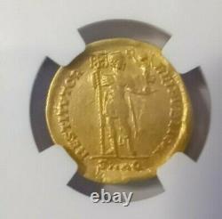 Roman Occidental, Valentinian I Av Solidus Gold Konstan Coin 364-375 Ad Ngc Vf