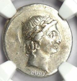 Roman Octave Augustus Ar Denarius Silver Coin 30 Bc Certifié Ngc Choice Vf
