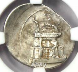 Roman Octave Augustus Ar Denarius Silver Coin 30 Bc Certifié Ngc Vf