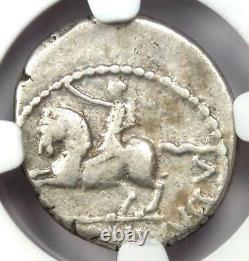 Roman Octave Augustus Ar Denarius Silver Coin 41 Bc Certifié Ngc Vf