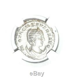 Roman Otacilia Severa Antoninien Denier D'argent Monnaie Ngc Certifié Vf Et Histoire
