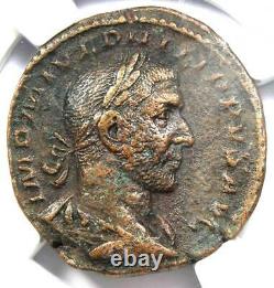 Roman Philip I Ae Sestertius Coin 244-249 Ad Certifié Ngc Choice Vf