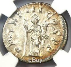 Roman Philip I Ar Double Coin Denier 244-249 Ad Certifié Ngc Ms Condition