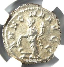Roman Philip I Ar Double Coin Denier 244-249 Ad Certifié Ngc Ms (unc)
