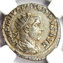 Roman Philip I Ar Double Denarius Pièce 244-249 Ad Certifié Ngc Ms (unc)