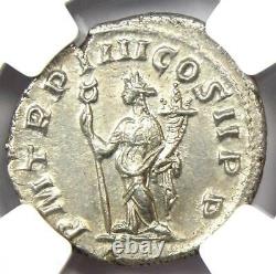 Roman Philip I Ar Double Denarius Pièce 244-249 Ad Certifié Ngc Ms (unc)