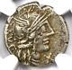Roman Q. Minucius Rufus Ar Denarius Silver Coin 122 Bc Certified Ngc Choice Vf