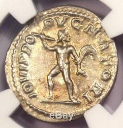 Roman Severus Alexander Ar Denarius Coin 222-235 Ad Ngc Choix Condition Ua