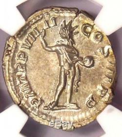 Roman Severus Alexander Ar Denarius Coin 230 Ad Ngc Choix Ms Condition (unc)