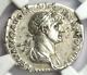 Roman Trajan Ar Denarius Silver Coin 98-117 Ad Certifié Ngc Xf (ef)