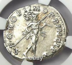 Roman Trajan Ar Denarius Silver Coin 98-117 Ad Certifié Ngc Xf (ef)