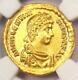 Roman Valentinien Ii Av Solidus Gold Coin 375-392 Ad Certifié Ngc Au