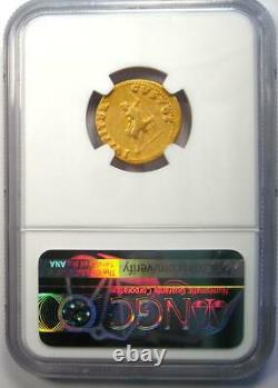 Rome Antique Nero Av Aureus Gold Coin 54-68 Ad Certifié Ngc Fin Rare