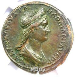 Sabina Ancienne Romaine Ae Sestertius Coin 128-136 Ad. Certifié Ngc Xf, Fine Style