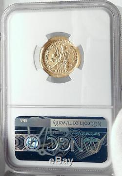 Théodose II Authentique Ancien 442ad Or Solidus Romaine Monnaie Ngc Ms I82355