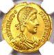 Theodosius I Av Solidus Gold Roman Coin 379-395 Ad Certifié Ngc Choice Au