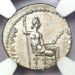 Tibère Ar Denarius Argent Hommage Penny Roman Coin 14-37 Ad Ngc Choice Au