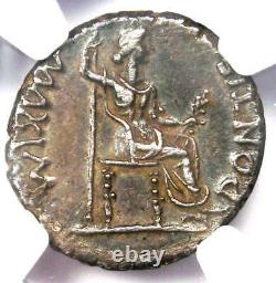 Tibère Ar Denarius Argent Hommage Penny Roman Coin 14-37 Ad Ngc Xf (ef)