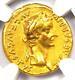 Tibère Av Aureus Gold Ancient Roman Coin 14-37 Ad Certifié Ngc Choice Vf